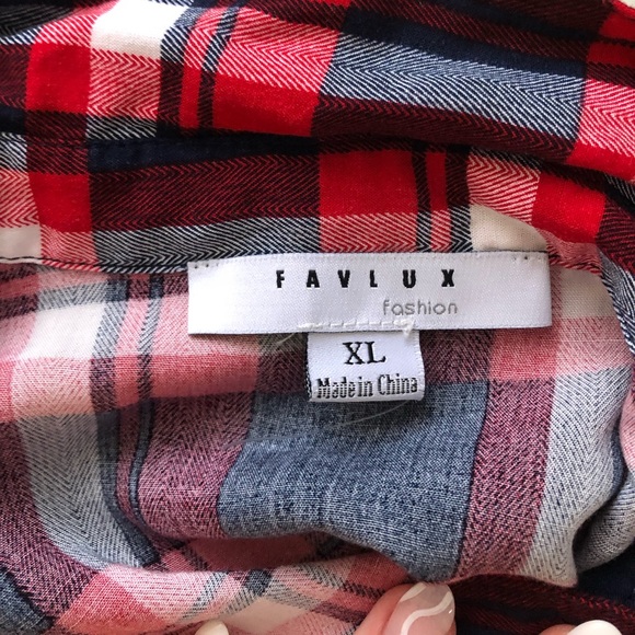 Red button down long sleeve favlux - Picture 2 of 4